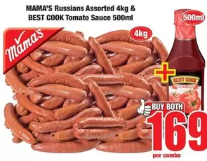 Mama's - Russians Assorted & Best Cook Tomato Sauce