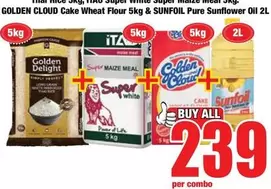 Golden Delight - Cake Wheat Flour, Super Maize Meal, Pure Sunflower Oil