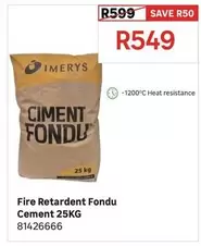 Fire Retardant Fondu Cement 25KG