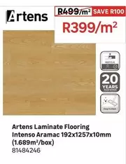 Artens - Laminate Flooring Intenso Aramac 192x1257x10mm (1.689m²/box)