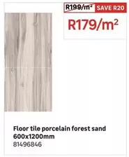 Floor Tile Porcelain Forest Sand 600x1200mm