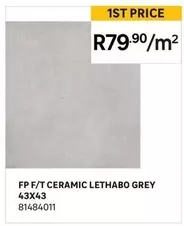 Fp F/T Ceramic Lethabo Grey 43x43