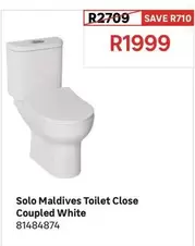 Solo Maldives Toilet Close Coupled White 