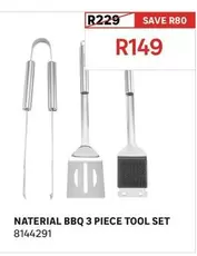 Naterial - BBQ 3 Pieces Tool Set 