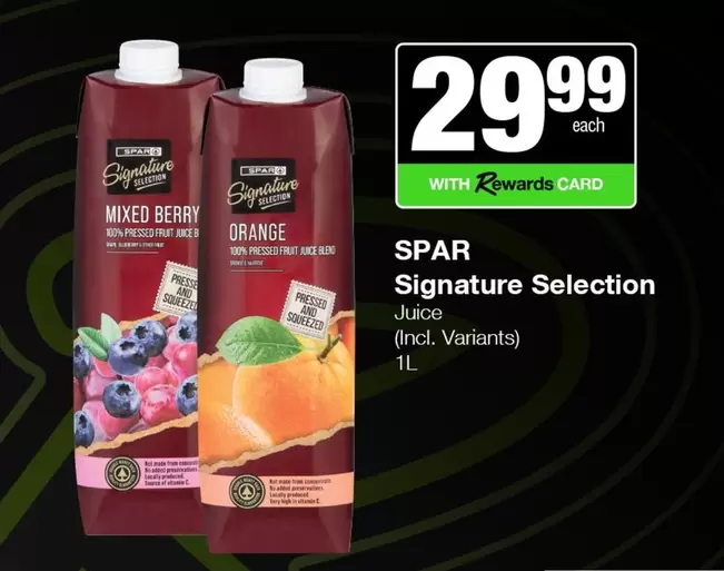 Spar - Signature Selection Juice