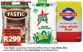 Tastic - Long Grain Parboiled White Rice & Super Maize Meal & Cake Wheat Flour