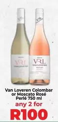 Van Loveren - Colombar or Moscato Rosé Perlé 750 ml