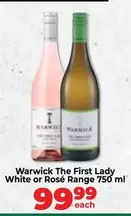 Warwick - The First Lady White or Rosé Range