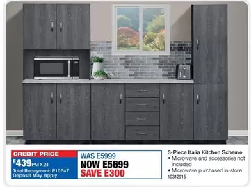 Total - 3-Piece Italia Kitchen Scheme