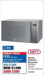Defy - Metallic Electronic Microwave DMO390