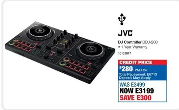 JVC - DJ Controller DDJ-200