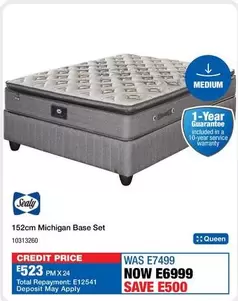 Sealy - 152cm Michigan Base Set