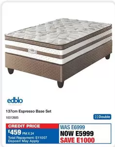 Edblo - 137cm Espresso Base Set
