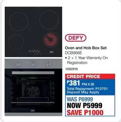 Defy - Oven and Hob Box Set DCB866E