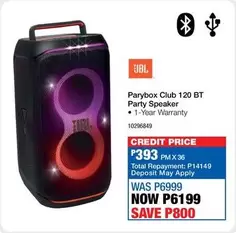 jbl - Parybox Club 120 BT Party Speaker