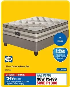 Sealy - 152cm Grande Base Set 10312512