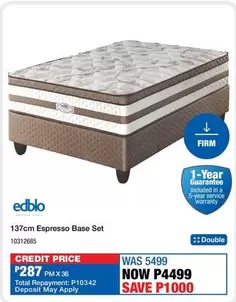 Edblo - 137cm Espresso Base Set 10312685