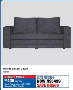 Total - Winona Sleeper Couch 10313274