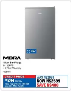Total - Silver Bar Fridge M125RTS
