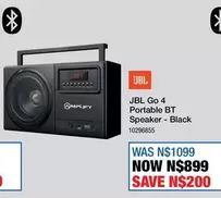 jbl - Go 4 Portable BT Speaker - Black