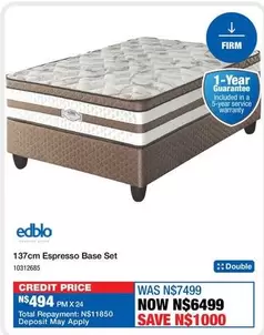 Edblo - 137cm Espresso Base Set