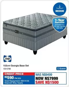 Sealy - 152cm Georgia Base Set 10312786