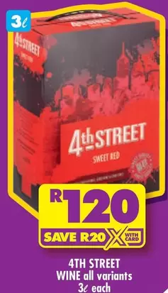 4th Street - SWEET RED WINE