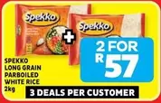 Spekko - LONG GRAIN PARBOILED WHITE RICE