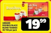 ROOIBOS/BLACK BLEND TEABAGS