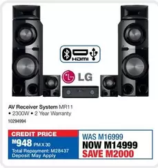 LG - AV Receiver System MR11
