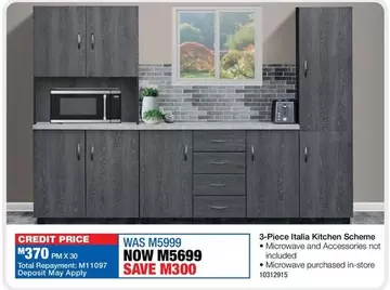 Total - 3-Piece Italia Kitchen Scheme