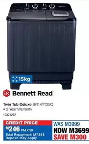 Deluxe - Twin Tub  BR14TT25Q