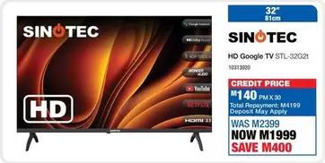 Sinotec - HD Google TV STL-32G2t