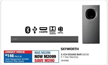 Skyworth - 2.1CH SOUND BAR SS330