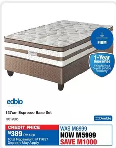 Edblo - 137cm Espresso Base Set