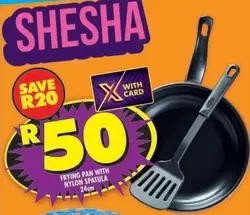 Pan - Frying pan with nylon spatula