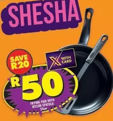 Pan - Frying with Nylon Spatula