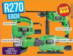Schultz Power Tools Range