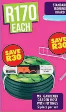 GARDEN HOSE WITH FITTINGS