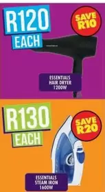 Essentials - ESSENTIALS HAIR DRYER 1200W