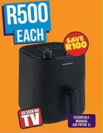 Essentials - ESSENTIALS MANUAL AIR FRYER