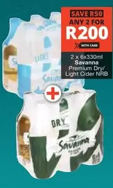 Savanna - Premium Dry/Light Cider NRB
