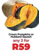 Crown -  Pumpkins or Hubbard Squash