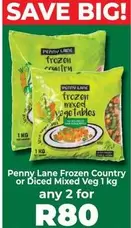 Frozen -  Country or Diced Mixed Veg
