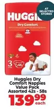 Huggies - Dry Comfort Nappies Value Pack
