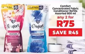 Comfort - Concentrated Fabric Conditioner Refills