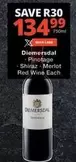 Diemersdal -  Pinotage Shiraz Merlot Red Wine Each