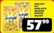 Sunlight - HAND/AUTO WASHING POWDER