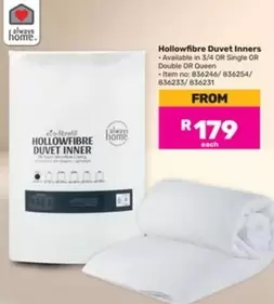Always - Hollowfibre Duvet Inners - 836246/ 836254/ 836233/ 836231
