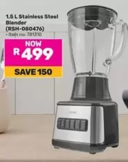 1.5 L Stainless Steel Blender (RSH-080476)